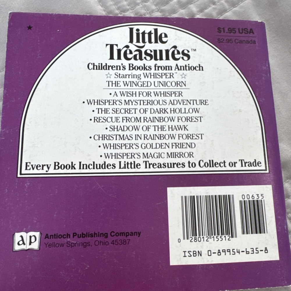 RARE 1986 WHISPER The Winged Unicorn WHISPER'S SECRET DREAM WITH STICKERS!! - Picture 4 of 4